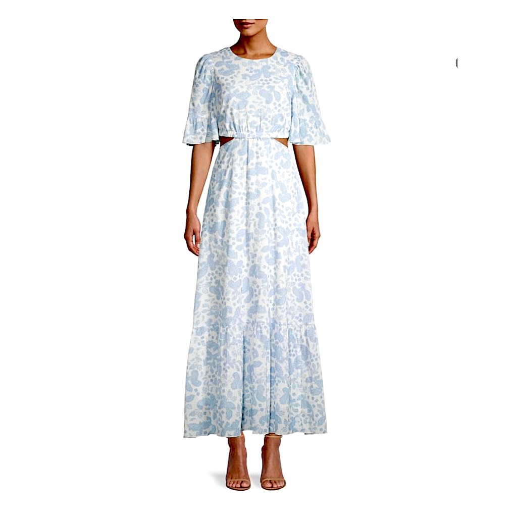 Hansen + Gretel Josephine Cut Out Maxi Dress Small